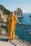 Celeste Butterfly Sleeve Long Evening Dress Chiffon Invitations and Wedding Dress