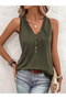 Women's Strappy Front Buttoned Viscose Blouse - 2