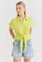Women's Front Tie Detailed Shirt - 2