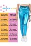 Girls' Metallic High-Shine Sparkly Sports Yoga Running Fitness Exercise Leggings — Silver - 3