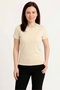 Women's Basic Crew Neck T-Shirt Combed Cotton Fabric - 4