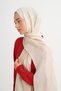 Elite Pattern Tencel Wool Viscose Shawl Dark Beige - 3