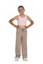 Girls' Palazzo Pants with Elastic Waistband, Drawstring, and Wide, Loose Legs — Beige - Biscuit