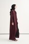 Tencel Cross-Front Long Tunic Plum - 2