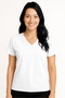 Women's V-Neck Jersey T-Shirt, Jersey Fabric, with Slit Detail - 5