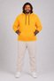 Plus Size Men's Basic Hooded Sweatshirt 11700 MUSTARD
