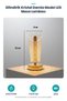 ®   Open Cylindrical Crystal Drop Model Led Table Lamp – Gold Base, Texture