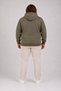 Large Size Unisex Hooded 3Ip Sweat 11701 Haki - 2