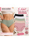5-Piece Mixed Color Plain Panties Underwear