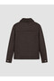 STANDART Fit Fur-Collar Men’s Suede Coat with Yoke Detail - 4