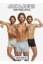J&J Tom Assorted Colors 3-Pack Bamboo Boxer Underwear Set
