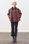 CONTRAST COLLAR TRENCH COAT PLAID - 6