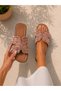 Women's Multi-Knit Straw Genuine Leather Comfortable Daily Slippers - 3