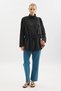 Wool Fleece Detailed Shirt Black - 5