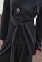 Soft Textured Modal Tie-Up Sweatshirt Anthracite - 5