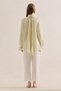 Gi̇peli̇ Linen Balloon Sleeve Blouse Yellow - 7