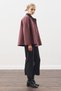 CONTRAST COLLAR TRENCH COAT PLAID - 3