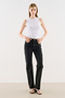 Medium Waist Skinny Flare Fit Jeans Black - 3