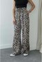 Pantaloni drapați cu model leopard bej - 2