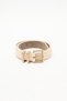 Kare Metal Buckle Belt Beige - 4