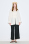 Muslin Wide Sleeve Kimono Beige - 5