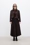 Pilise Maxi Skirt Dark Brown - 2