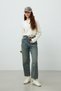 Long Sleeve Fit Cotton Tshirt Vanilla - 2