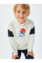 Hooded Sweatshirt Ski Themed Printed Long Sleeve - 2