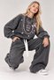 Girls' Gray Oversized Sweatshirt with Bow Detail & Wide-Leg Pants Set, Ages 10-11-12-13-14 - 4