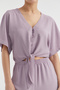 Women's Front Tie Blouse - 8