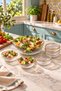 Milos - 7-Piece Glass Salad and Serving Bowl Set: 1 20-cm Salad Bowl and 6 10-cm Snack Bowls - 6