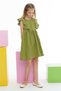 Girl's Ruffle Detailed Dress - 6
