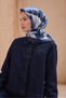 Silk Scarf - 4108-91 Navy Blue