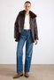 Plus-Size Fur-Trimmed Quilted Jacket with Elastic Waist, BROWN 6903 - 4