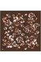 Multicolored Flower Pattern 100% Twill Silk Scarf 4330 - 51 - 2