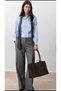 Women's Brown Large, Spacious, Soft-Textured Shoulder Bag and Crossbody Bag - 3