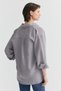 Women's Draped Striped Shirt - 4