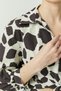 Women's Patterned Shirt with Front Tie Detail - 8