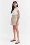 Women's Straw Belt Detailed Shorts - 4