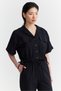 Women's Textured Shirt with Flap Pockets - 4