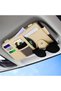 Car Sun Visor Organizer, Universal Auto Interior Accessories, PU Leather Sun Visor Storage Bag with - 5