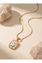 Floral Pearl Pendant Necklace - 2