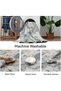 Large Rectangular Area Rug, Washable Soft Touch Carpet with Non-Slip Backing for Living Room, Dining - 5