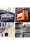4 Pcs Combination Lock,3 Digit Combination Padlock Code Lock with Wire Rope Outdoor Waterproof Padlo - 6