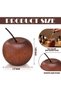 4 Pcs Mini Wooden Apple Shaped Essential Oil Diffuser, Portable Aromatherapy Diffuser for Car, Home, - 7