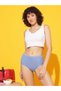Berry Milk High Waist Hipster Panty with Side Lace Panel - 2
