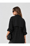 Women's Black Longline Utility Jacket - 4