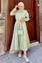 5005 Pleated Skirt - Mint Green - 2