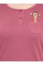 Mauve Purple Giraffe Print Cotton Pyjama Set - 6