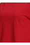 Red Solid Round Neck Regular T-Shirt - 4